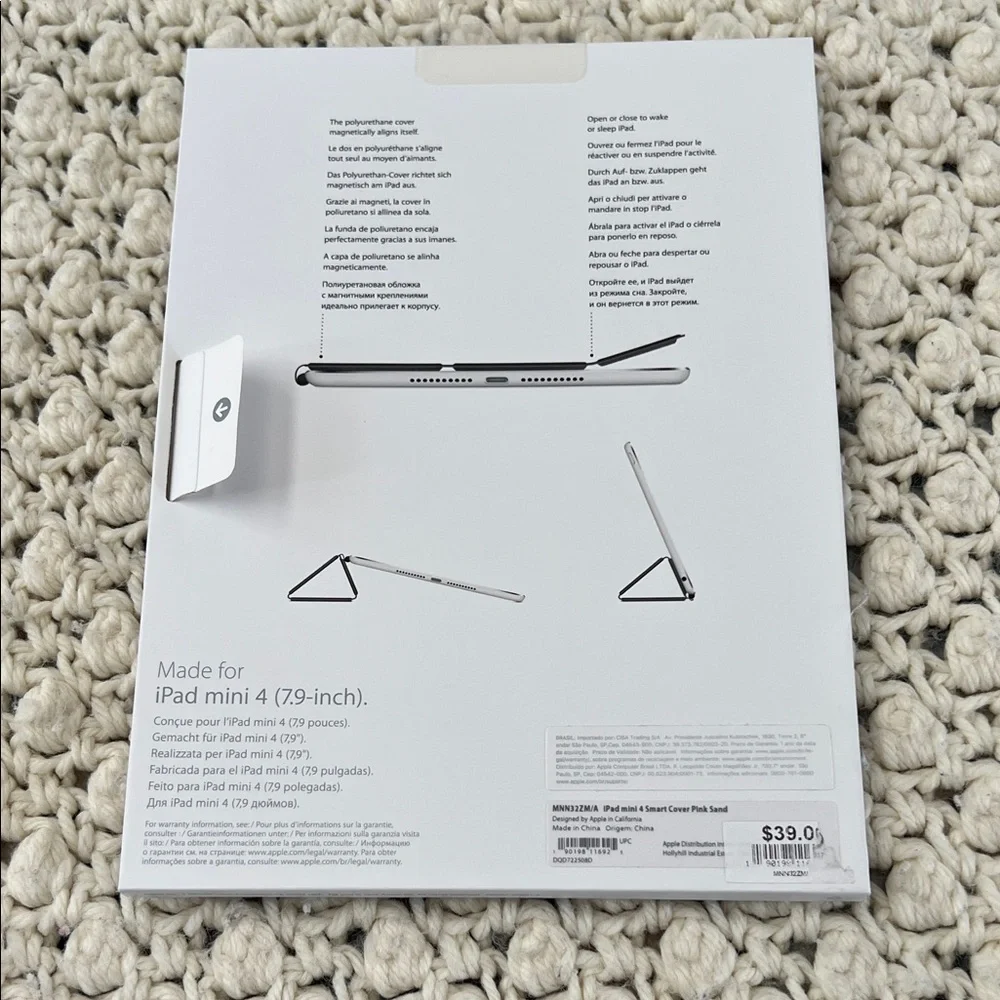 Apple iPad Mini 4 Smart Cover - Rose EUC